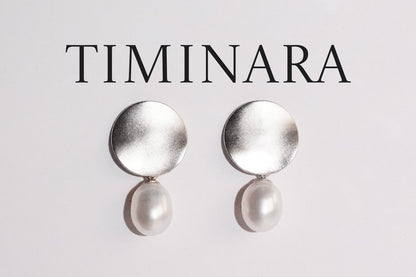 Weihnachtsangebot-Timinara Oval Freshwater Pearl Earring-ED0001