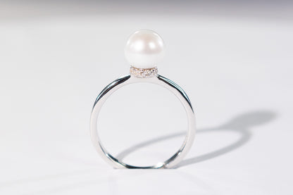 Weihnachtsangebot-Timinara Freshwater Pearl Ring-J00011