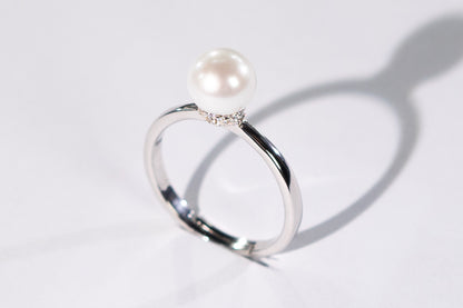 Weihnachtsangebot-Timinara Freshwater Pearl Ring-J00011