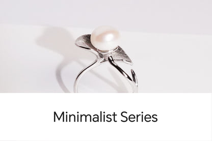 Weihnachtsangebot-Timinara Petal Freshwater Pearl Ring-J0003