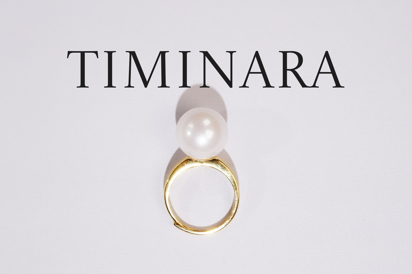 Exclusive Limited Release-Timinara Edison Freshwater Pearl Ring-J0001(GOLD）